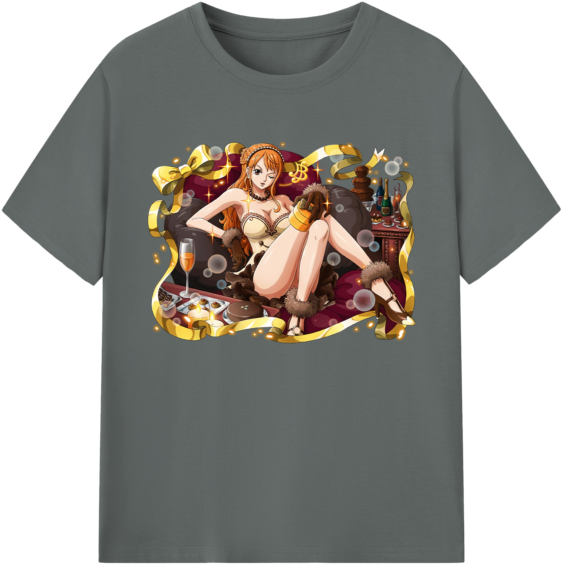 ワンピース ナミ ONE PIECE Nami 綿100％ メンズ半袖Tシャツ｜肌触りやわらか＆通気性